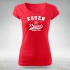 Frauen-T-Shirt-Essen-Rot