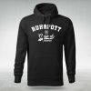 Männer Hoodie Schwarz Druck weiß