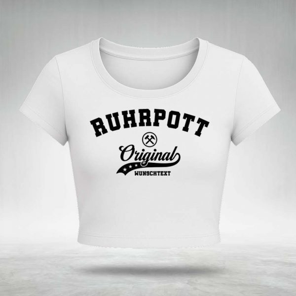 cropped frauen t shirt weiss schwarz