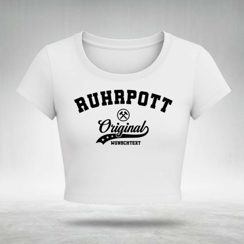 cropped frauen t shirt weiss schwarz