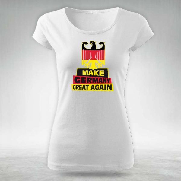make germany great again damen tshirt weiß