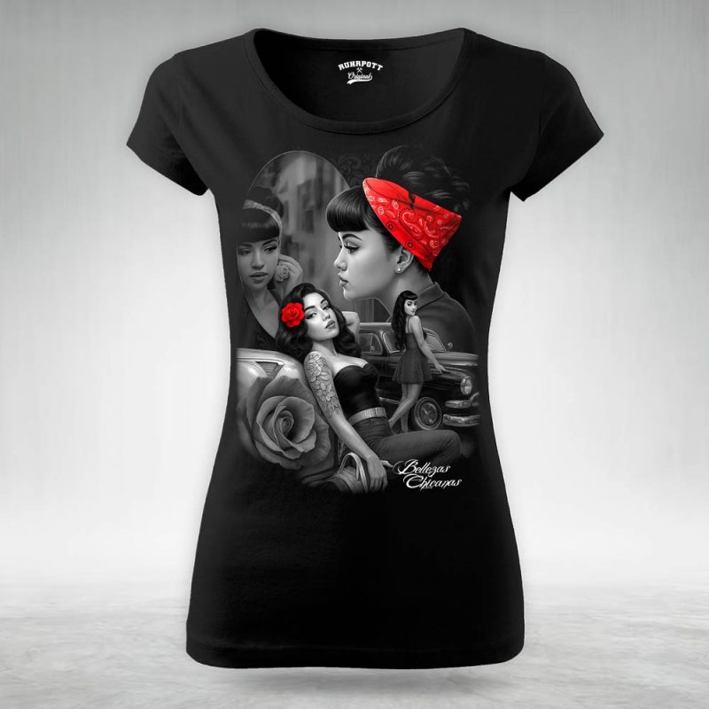 Frauen T Shirt Bellezas Chicanas
