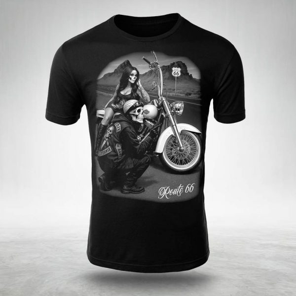 Männer T Shirt Route66