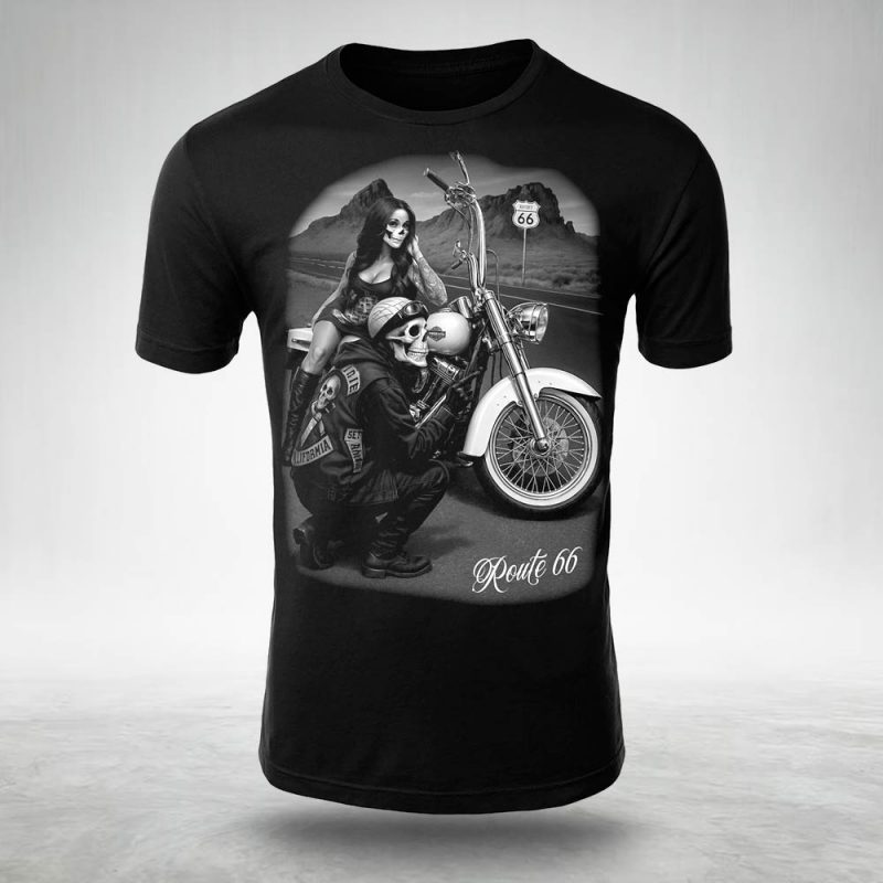 Männer T Shirt Route66