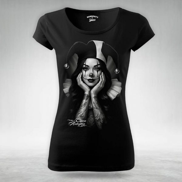 Frauen T Shirt Chica arlequin
