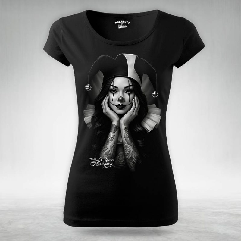Frauen T Shirt Chica arlequin