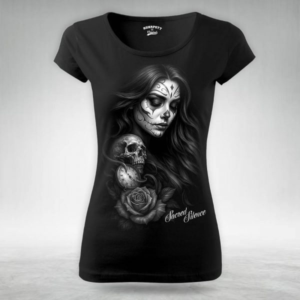 Frauen T Shirt Sacred Silence