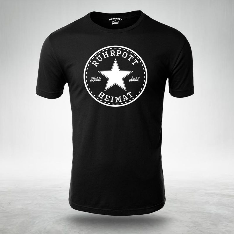 Männer T Shirt Ruhrpott Heimat schwarz