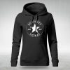 Frauen Hoodie Ruhrpott Star schwarz ⚒️ Ruhrpott Shirt Frauen Hoodie Ruhrpott Star schwarz