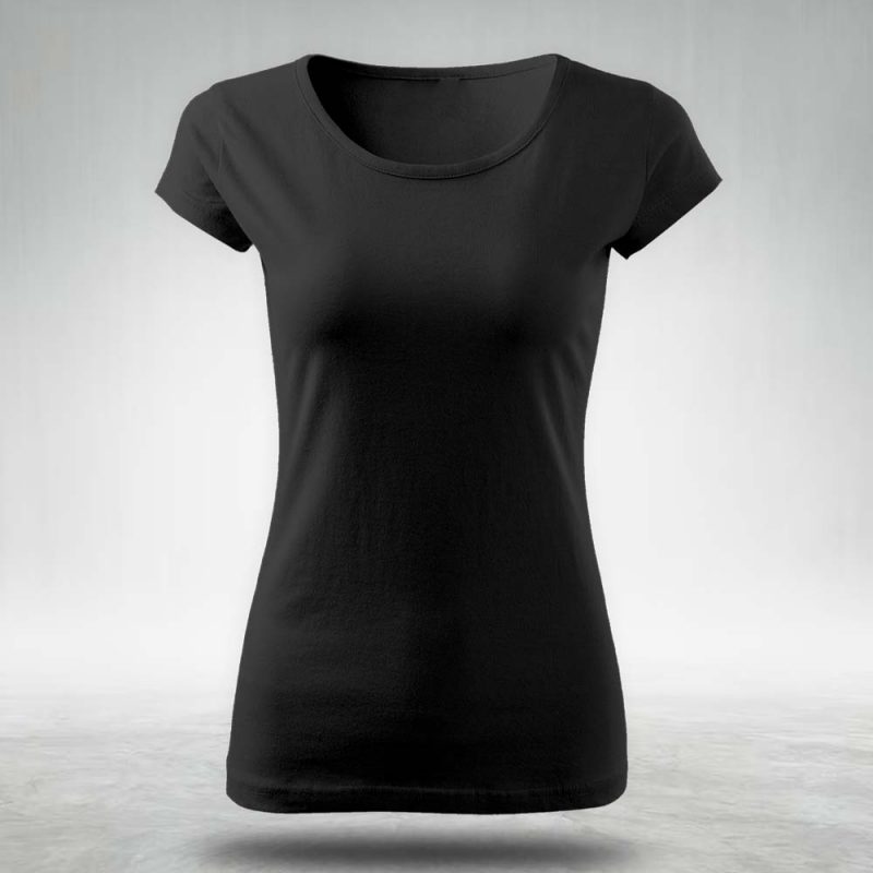 frauen shirt vorne schwarz