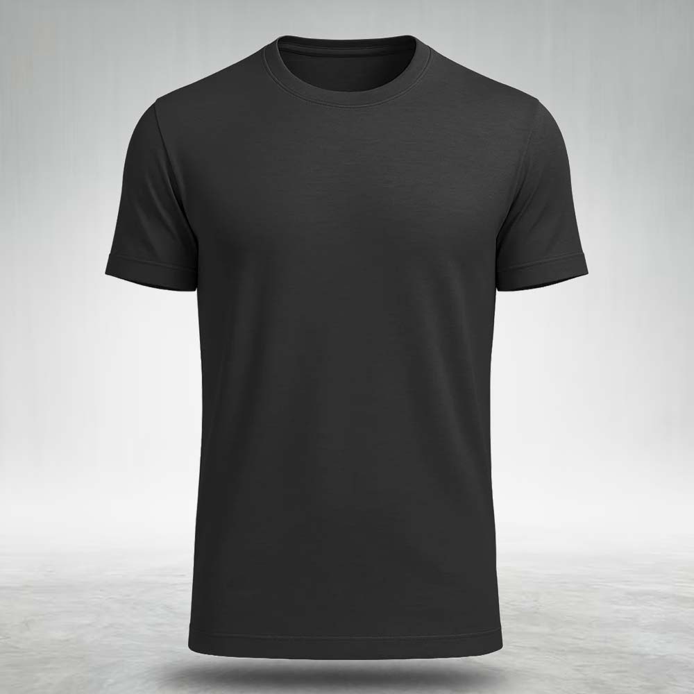 schwarz shirt vorne mann